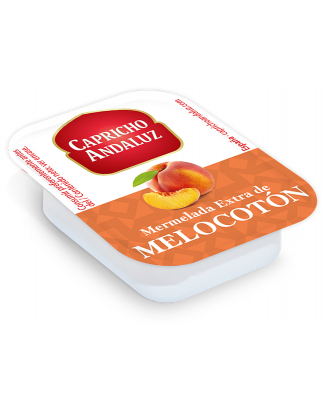 Mermelada Melocotón Tarrinas 25 gr. 48 Tarrinas