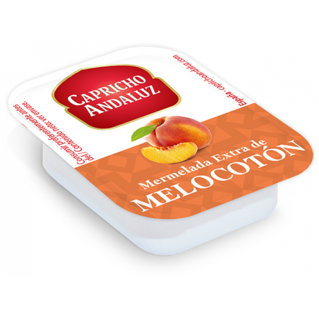 Mermelada Melocotón Tarrinas 25 gr. 48 Tarrinas