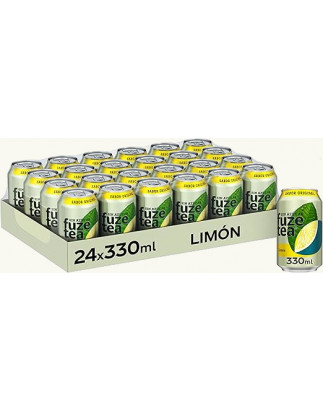 FuzeTea Limón Zero Azucar 24 Botes 33cl.