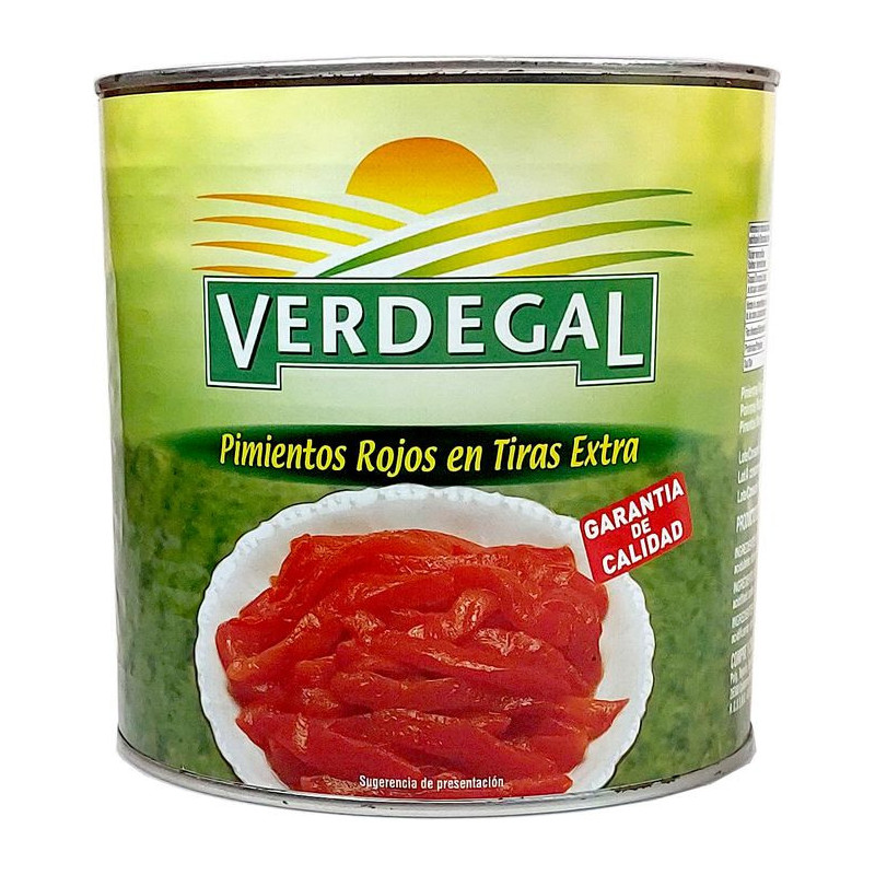 Pimiento Rojo Tiras Verdegal 2,5kg Pimiento Rojo Tiras Verdegal 2,5kg