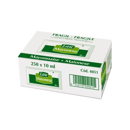 Mayonesa "LAU" 250 sobres 10ml.