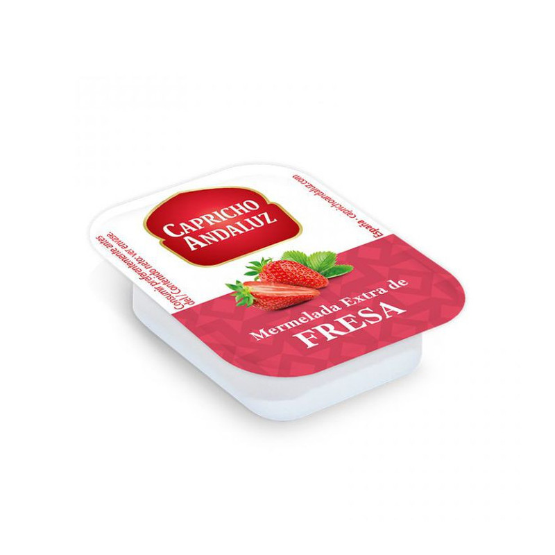 Mermelada de fresa, 48 tarrinas de 25 g