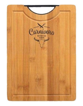 Tabla Bambu Carnivoro 35x25x2