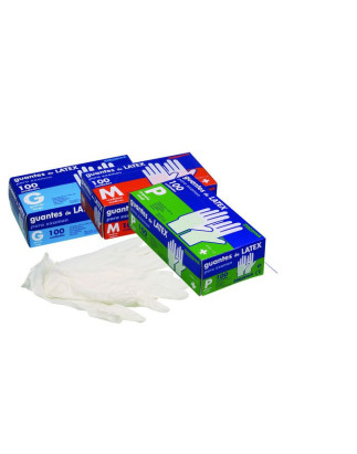 Guante Latex Talla M 100uds