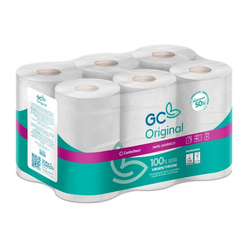 Papel higiénico Confordeco, 12 rollos