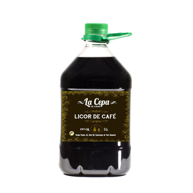 3 L.Licor Café Cepa Cristal 3 L.Licor Café Cepa Cristal