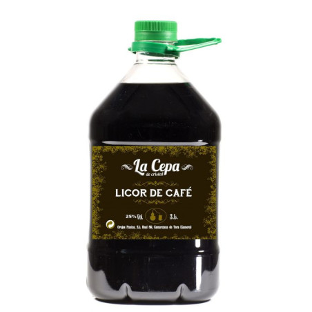 3 L.Licor Café Cepa Cristal
